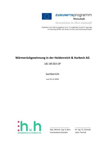 WÃ¤rmerÃ¼ckgewinnung in der Heidenreich & Harbeck AG