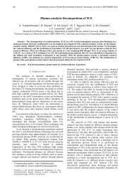 Plasma-catalytic Decomposition of TCE