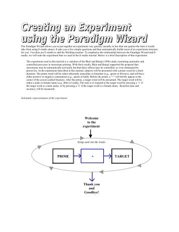 Paradigm wizard tutorial