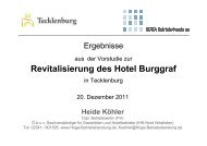 Revitalisierung des Hotel Burggraf - Tecklenburg