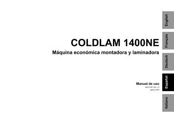 COLDLAM 1400NE MÃƒÂ¡quina econÃƒÂ³mica montadora y ... -  Neschen