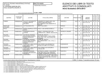 tutte le classi in pdf - ITIS E. Divini