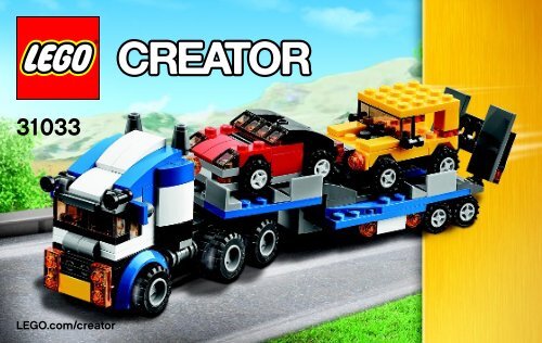 Lego Vehicle Transporter 31033 - Vehicle Transporter 31033 Bi 3004/60+4/65+115g - 31033 V39 1/3 - 3