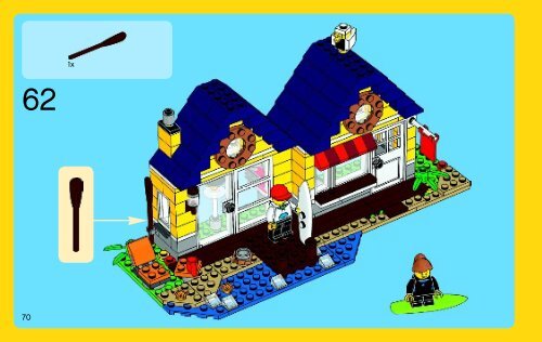 Lego Beach Hut 31035 - Beach Hut 31035 Bi 3004/72+4*- 31035 V29 1/3 - 5