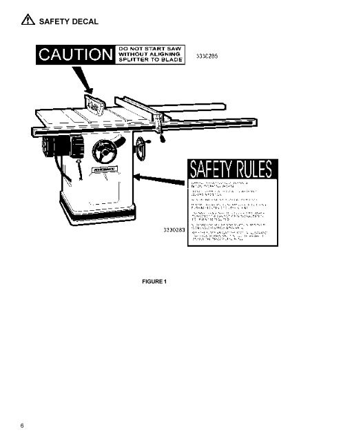 10" TILTING ARBOR SAW Model 66 - MIS Group, Inc.