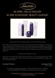 Schnitzler Beauty Lounge Breidenbacher Hof Dusseldorf
