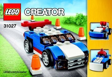 Lego Blue Racer 31027 - Blue Racer 31027 Bi 3001/32 - 31027 V39 - 2