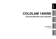 COLDLAM 1400NE Economy  Mounter and Laminator - Neschen