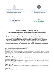 Programma - Centro di Ricerche in Bioclimatologia Medica ...