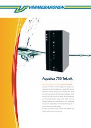 Aqualux 750 Teknik - VÃ¤rmebaronen