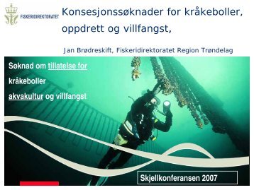 KonsesjonssÃ¸knader for krÃ¥keboller, oppdrett og ... - BluePlanet AS