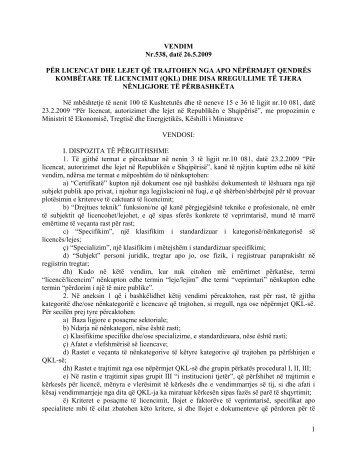 dhe disa - Qendra KombÃ«tare e Licencimit (QKL)