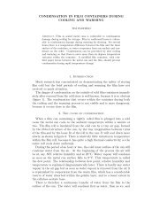 Condensation on film (pdf) - Conservation Physics - Index