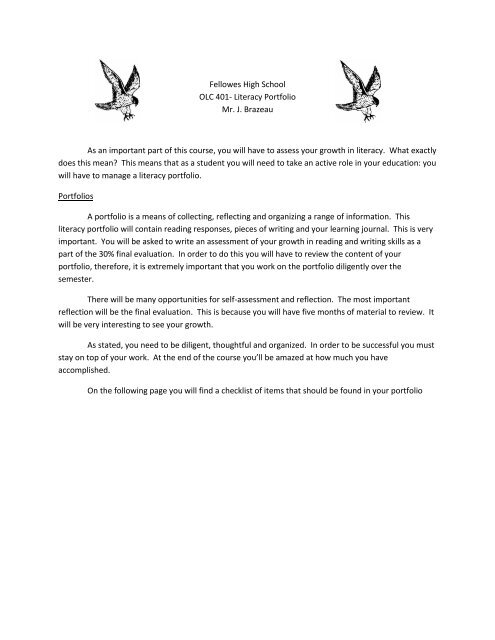 Olc 401 Portfolio Assignment Pdf J Brazeau