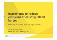 Instruments to reduce emissions of existing inland barges - CE Delft