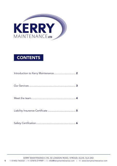 Kerry Maintenance