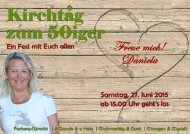 Einladung - Kirchtag zum 50iger