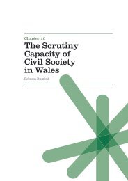 10. The Scrutiny Capacity of Civil Society in Wales - Click on Wales