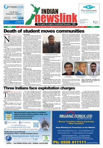 Death of student moves communities