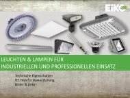 LEUCHTEN & LAMPEN FÜR INDUSTRIELLEN UND PROFESSIONELLEN EINSATZ