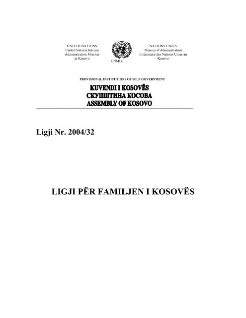 Ligji për familjen - Kuvendi