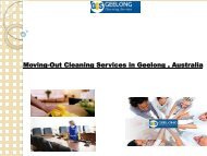 Moving-Out Cleaning Services in Geelong , Australia