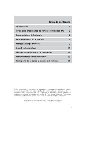 Ford F-150 2004 - Owner Manual (Spanish) Printing 1 (pdf)