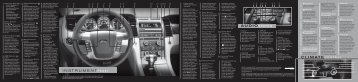 Ford Taurus 2010 - Quick Reference Guide Printing 2 (pdf)