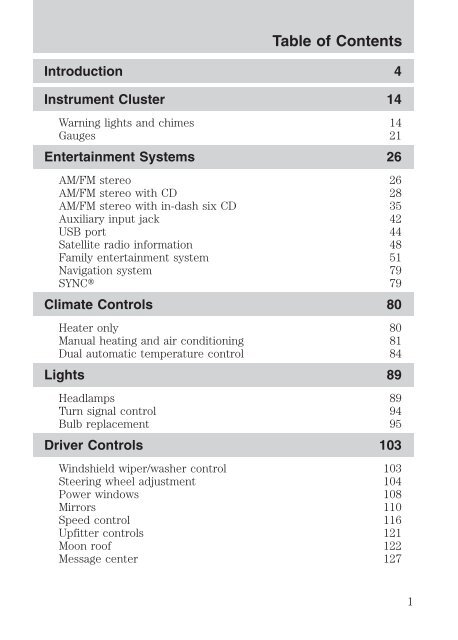 Ford F-450 2009 - Owner Manual Printing 2 (pdf)