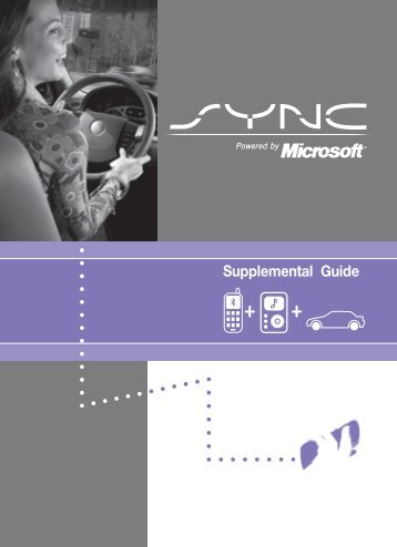Ford Fusion Hybrid 2011 - SYNC Supplement Printing 1 (pdf)