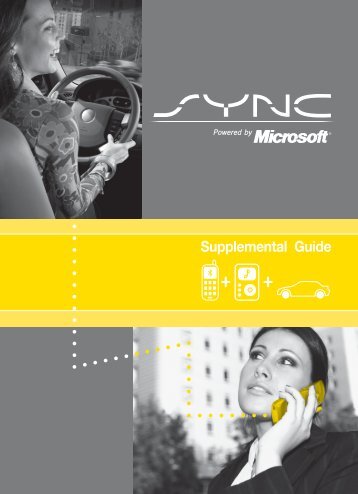 Ford Fusion 2008 - SYNC Supplement Printing 2 (pdf)