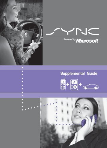 Ford Sport Trac 2010 - SYNC Supplement Printing 2 (pdf)