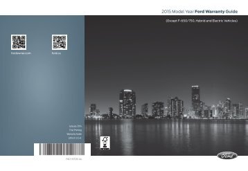 Ford Transit Connect 2015 - Warranty Guide Printing 1 (pdf)