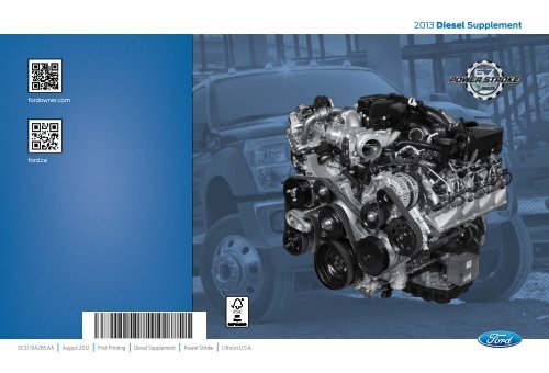 Ford F-450 2013 - Diesel Supplement Printing 1 (pdf)