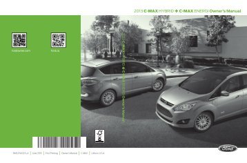 Ford C-MAX Hybrid 2013 - Owner Manual Printing 1 (pdf)
