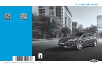 Ford Focus 2013 - Owner Manual Printing 2 (pdf)