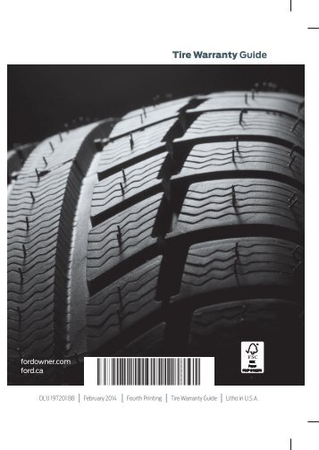 Ford E-250 2015 - Tire Warranty Printing 4 (pdf)