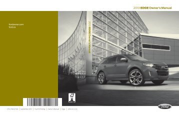 Ford Edge 2013 - Owner Manual Printing 4 (pdf)