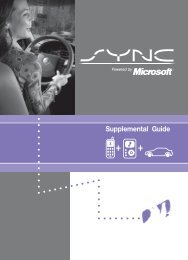 Ford Flex 2011 - SYNC Supplement Printing 1 (pdf)