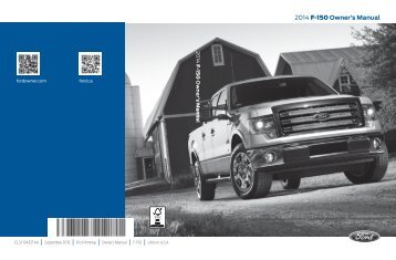 Ford F-150 6.2 Liter Lariat 2014 - Owner Manual Printing 1 (pdf)