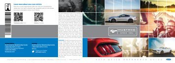 Ford Mustang 2015 - Quick Reference Guide Printing 1 (pdf)
