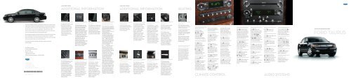 Ford Taurus 2008 Quick Reference Guide Printing 2 (pdf)