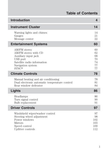 Ford F-550 2011 - Owner Manual Printing 2 (pdf)