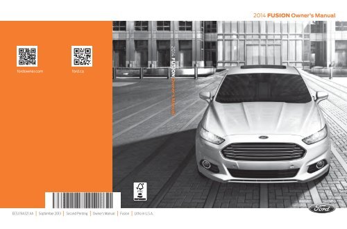 Ford Fusion 2014 - Owner Manual Printing 2 (pdf)