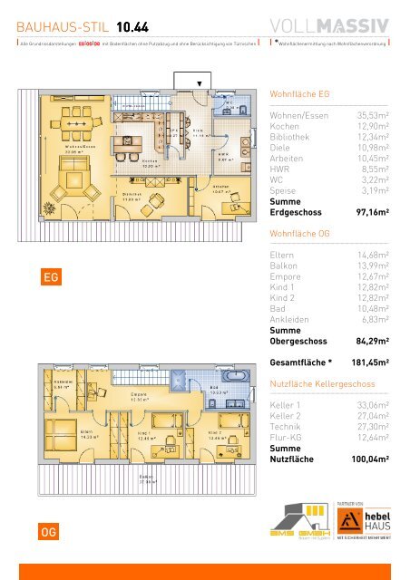 DER hebelHAUS HAUSKATALOG BAUHAUS-STIL