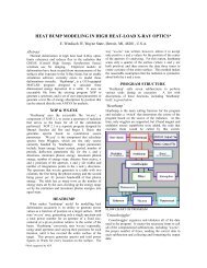 Heat Bump Modeling in High Heat-load X-ray Optics (pdf) - CLASSE