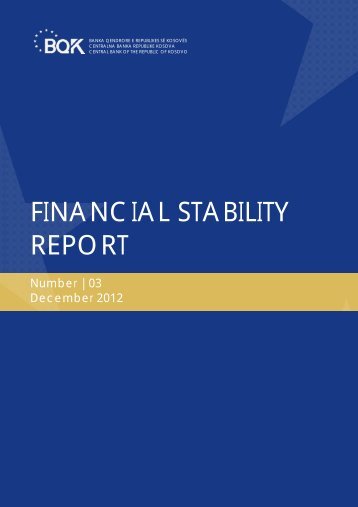 financial stability report - Banka Qendrore e RepublikÃ«s sÃ« KosovÃ«s