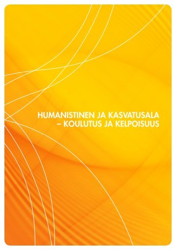 Humanistinen ja kasvatusala - koulutus ja kelpoisuus - Edu.fi