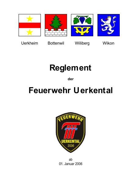 Feuerwehrreglement - Uerkheim