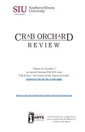 Crab Orchard Review Vol. 17, No. 2, our special issue "Due North"